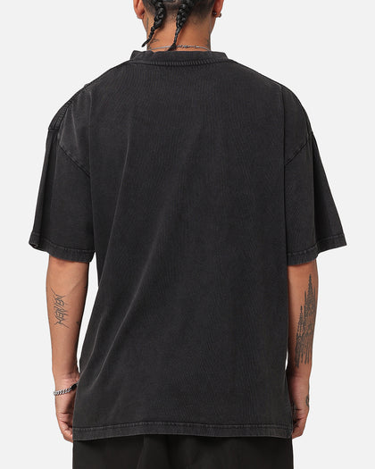 Culture Kings X WWE Ultimate Warrior Vintage T-Shirt Black Acidwash