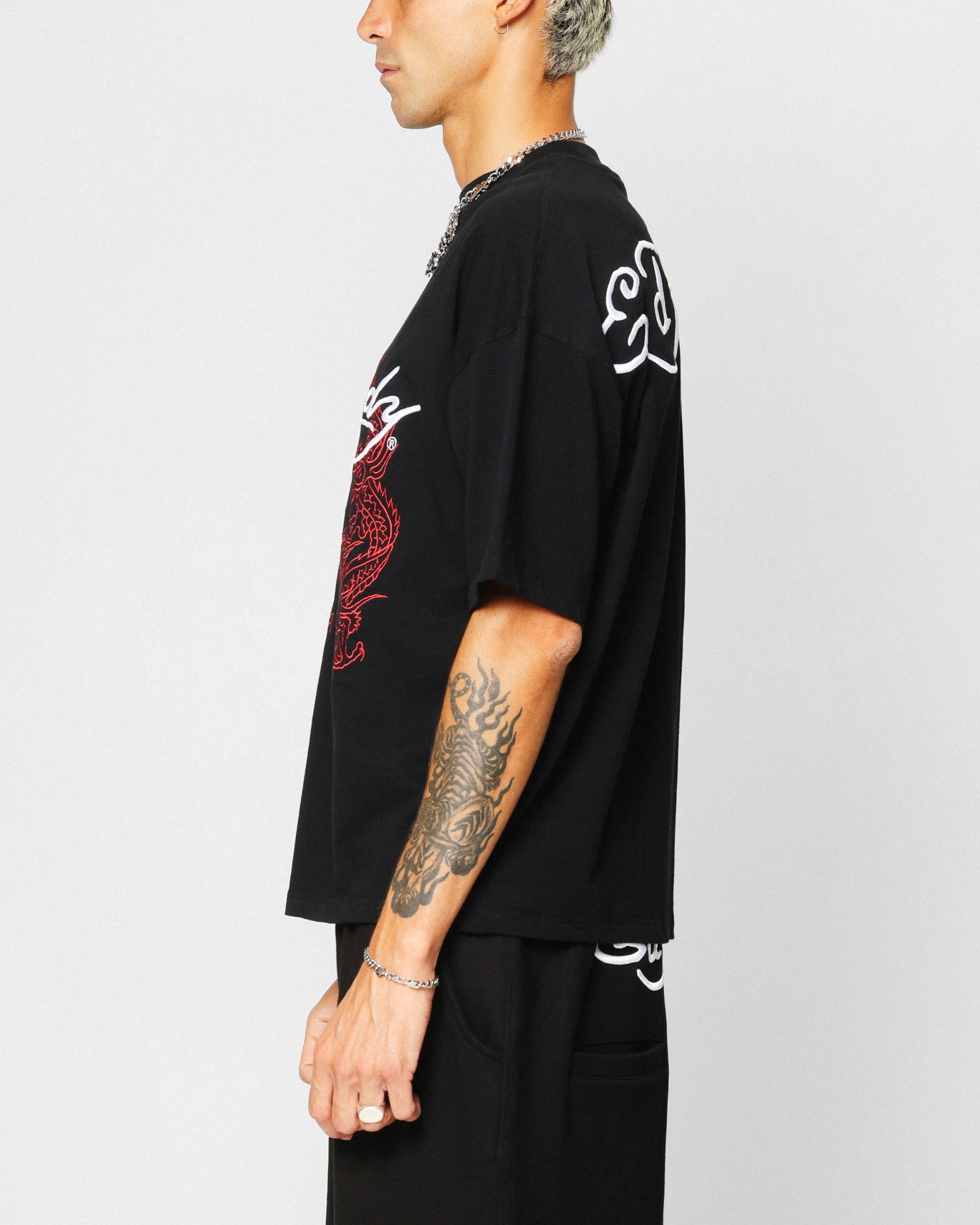 Ed Hardy ストーン ロングタンクトップ Ed Hardy Dragon Oversized T-Shirt Black | Culture Kings US
