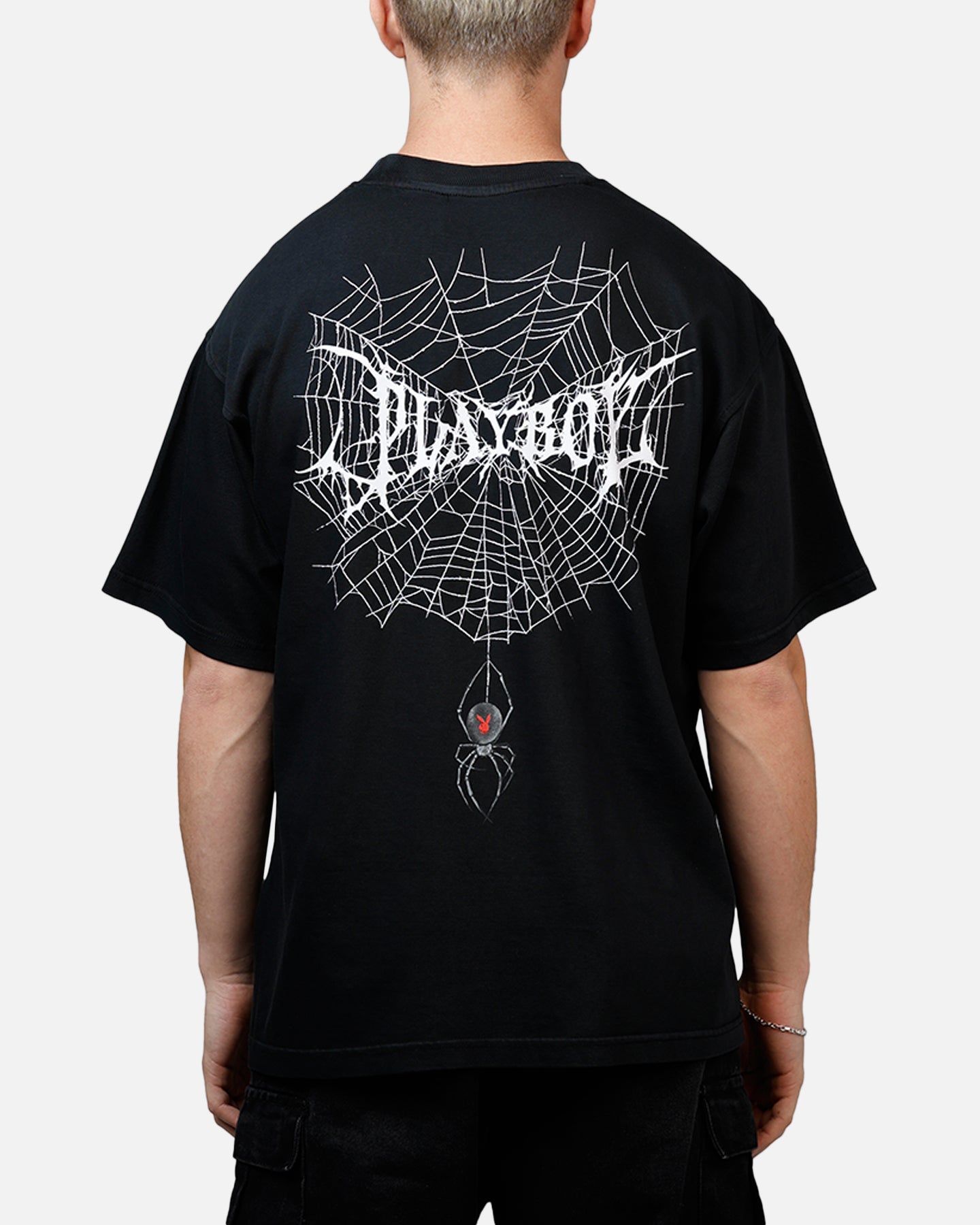 Playboy Black Widow Boxy T-Shirt Black/Red | Culture Kings US