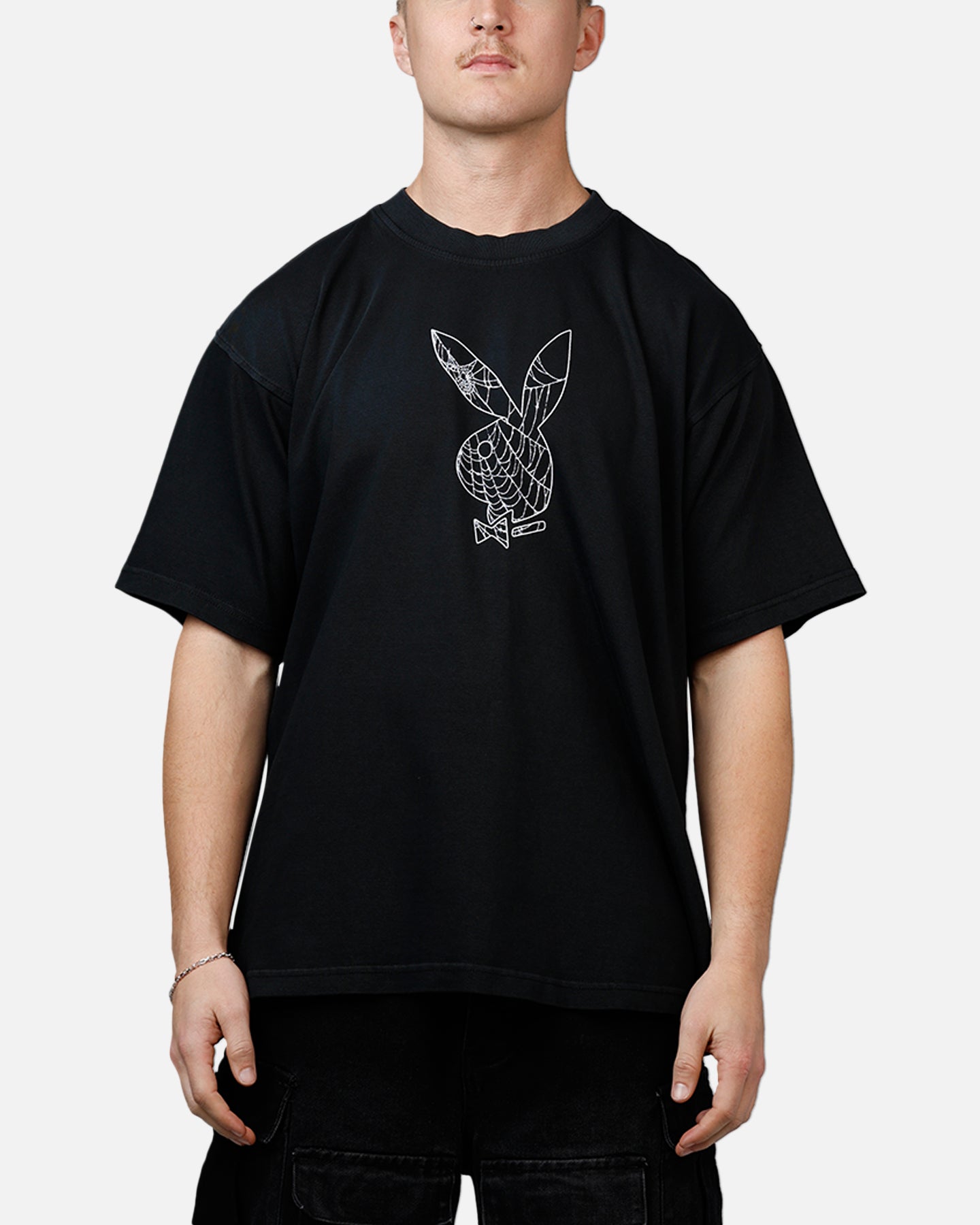 Playboy Black Widow Boxy T-Shirt Black/Red | Culture Kings US