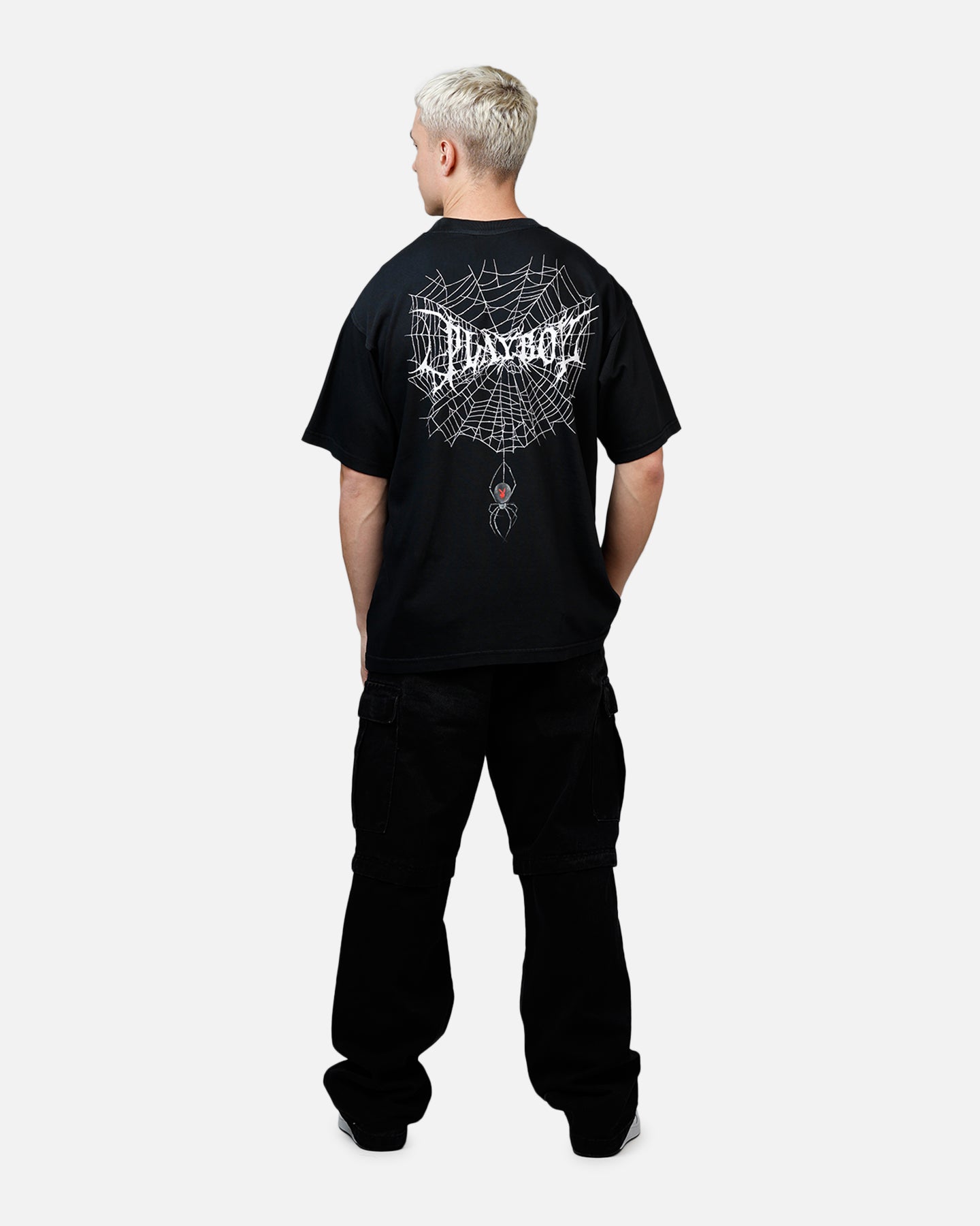 Playboy Black Widow Boxy T-Shirt Black/Red | Culture Kings US