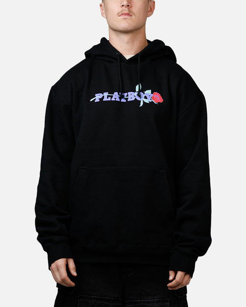 Playboy Rose Hoodie Black