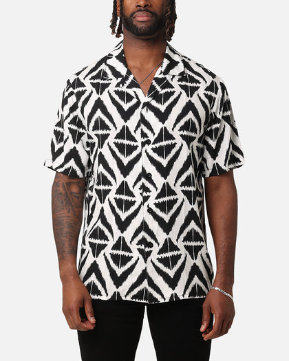 XXIII Aztec Button Up Shirt Black/White