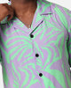 XXIII Raver Button Up Shirt Green/Purple