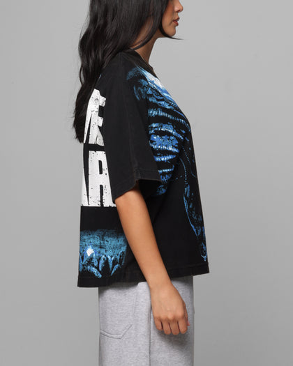 Loiter Alien It's War Boxy T-Shirt Washed Black