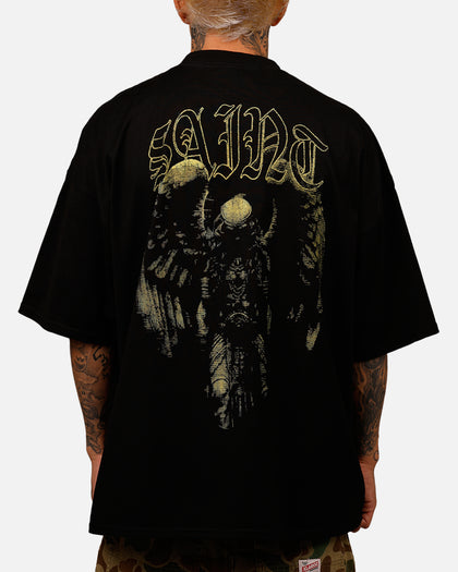 Saint Morta Baptista Mock Neck T-Shirt Black