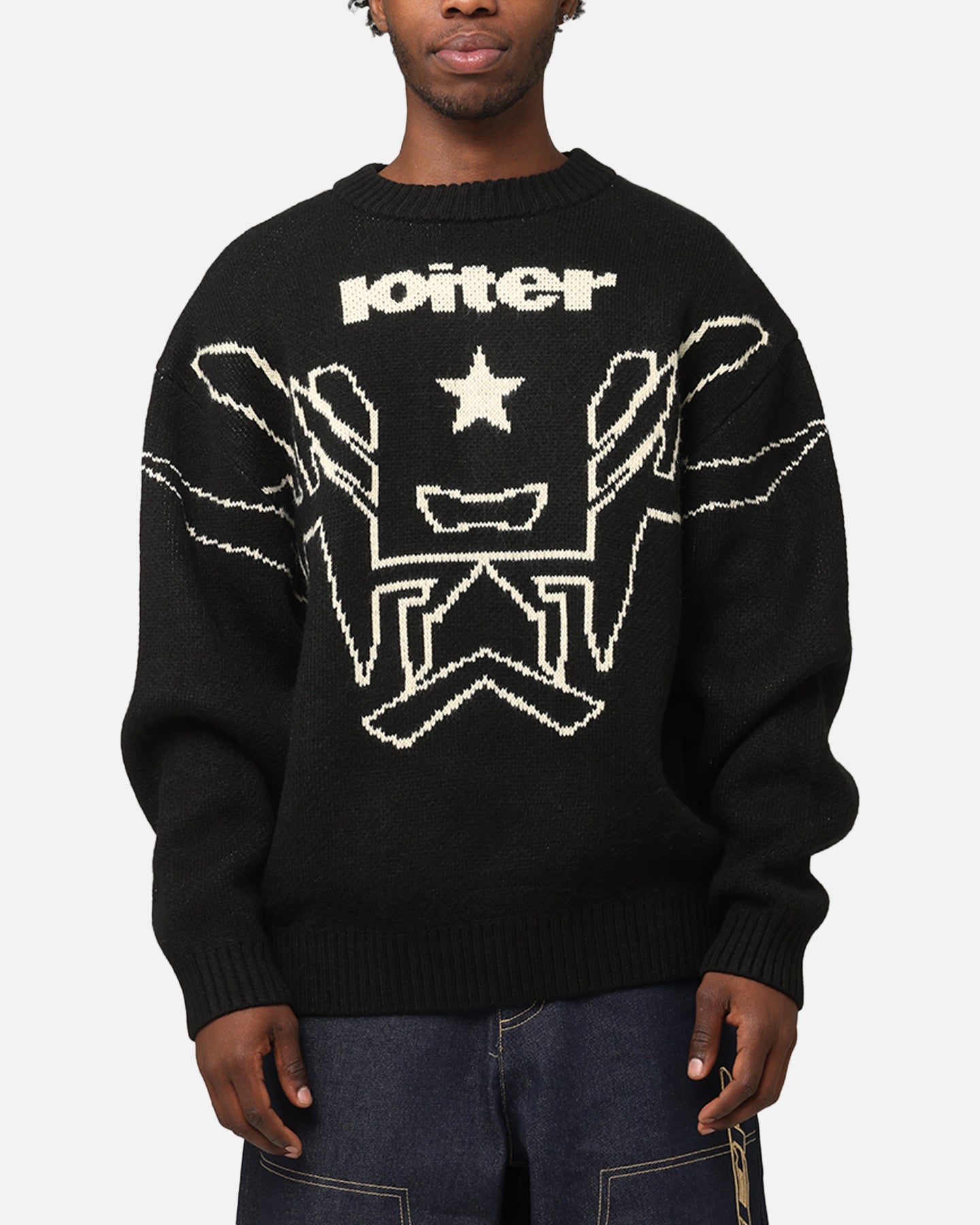 Loiter Substance Knit Sweater Black | Culture Kings US