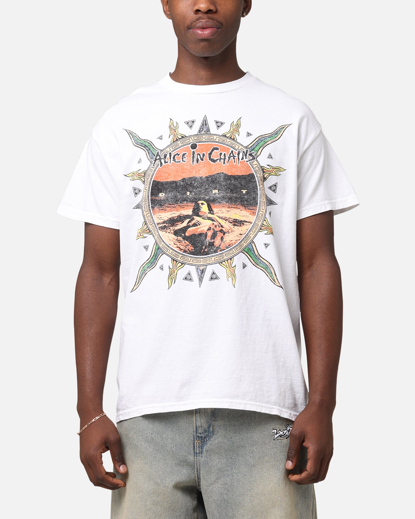 Alice In Chains Flames Vintage T-Shirt White Vintage | Culture