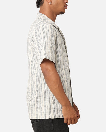 XXIII Merida Stripe Button Up Shirt Cream/Blue