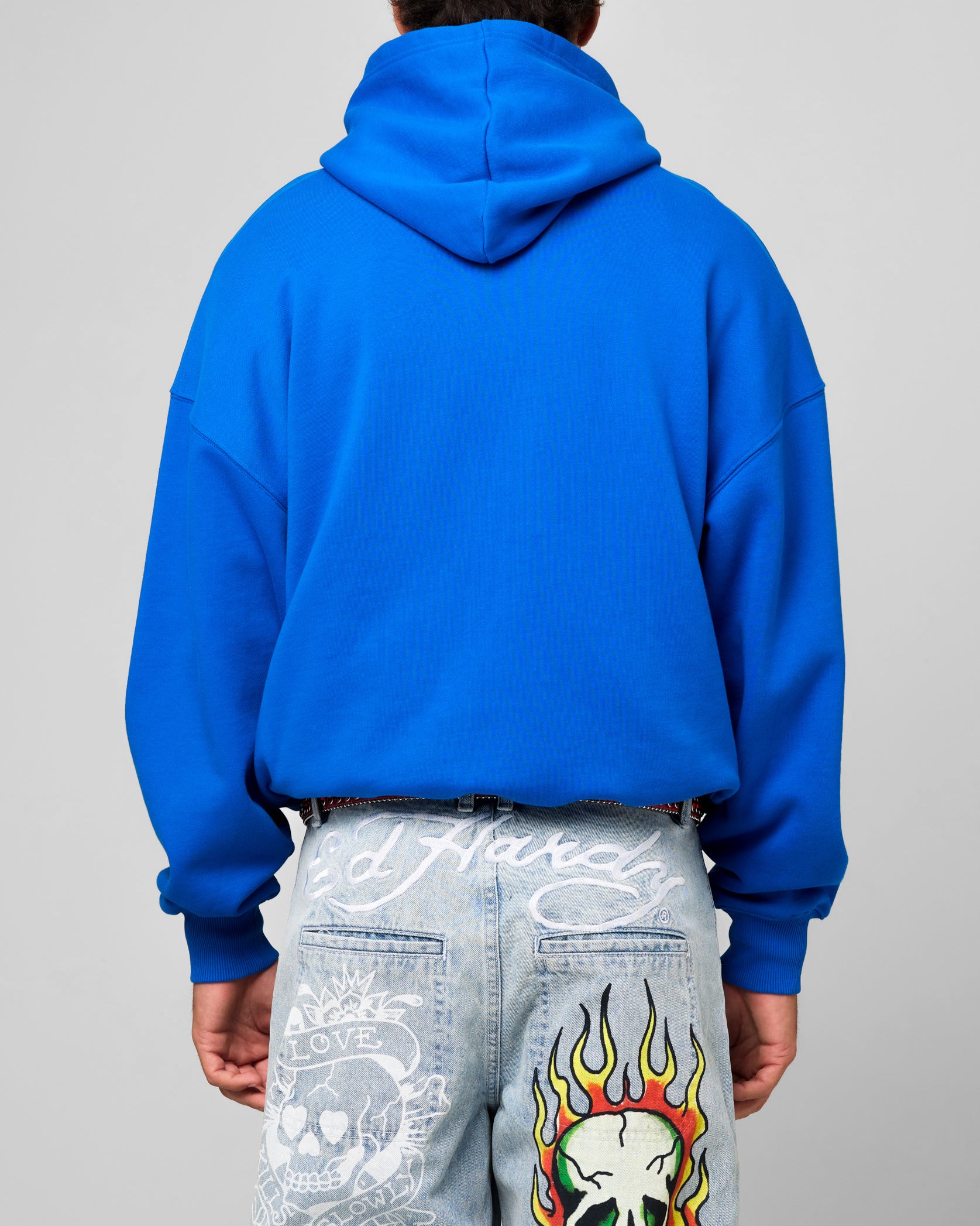 Ed Hardy Rhinestone Dragon Hoodie Blue | Culture Kings US