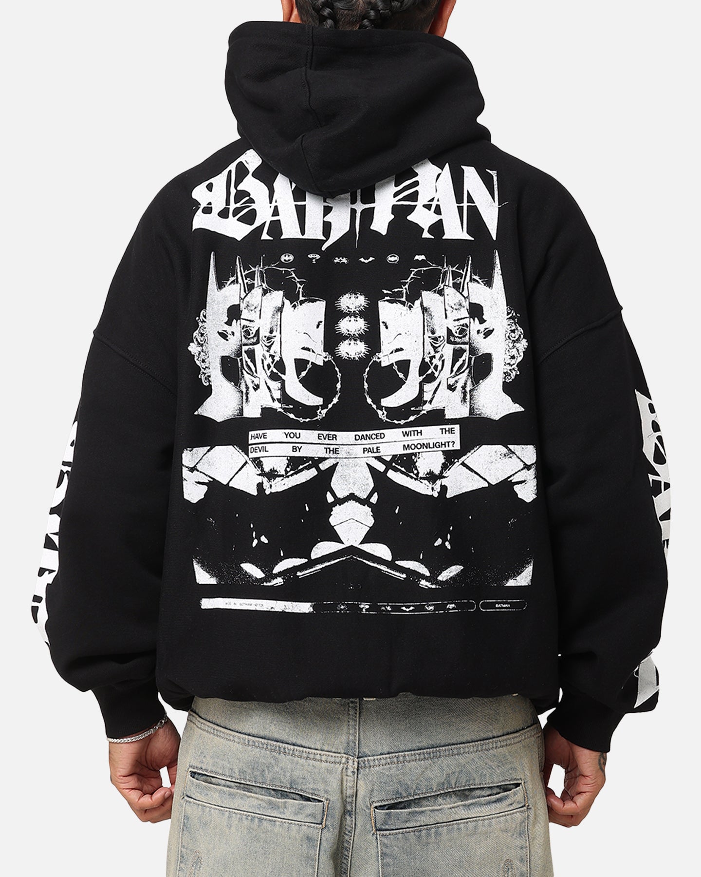 73Studio X DC Batman With The Devil Premium Hoodie Black | Culture