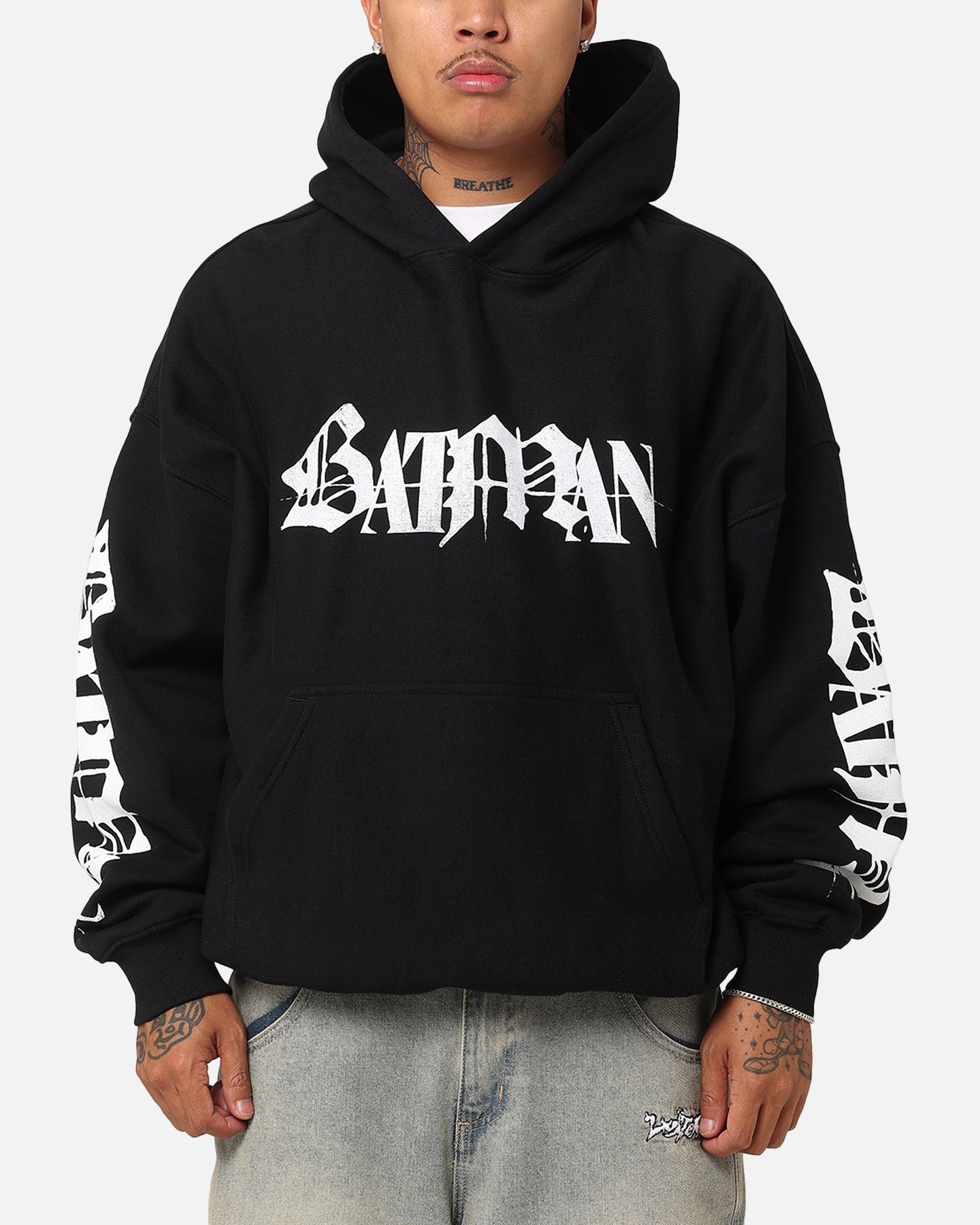73Studio X DC Batman With The Devil Premium Hoodie Black | Culture