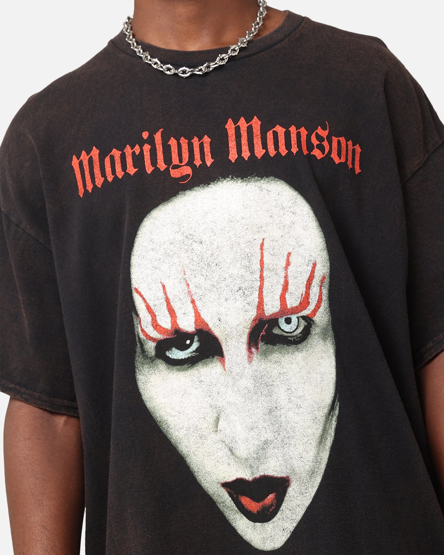 Marilyn Manson Red Lids Vintage T-Shirt Black Vintage | Culture