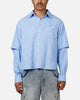 MNML Chambray Double Layer Shirt Blue