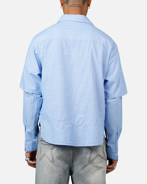 MNML Chambray Double Layer Shirt Blue