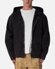 MNML Seamed Zip Up Hoodie Washed Black