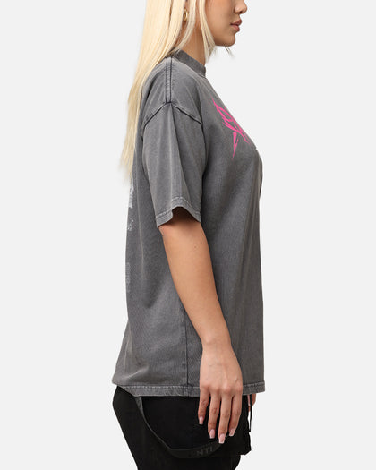 The Anti Order GHXST Mock Neck T-Shirt Washed Charcoal