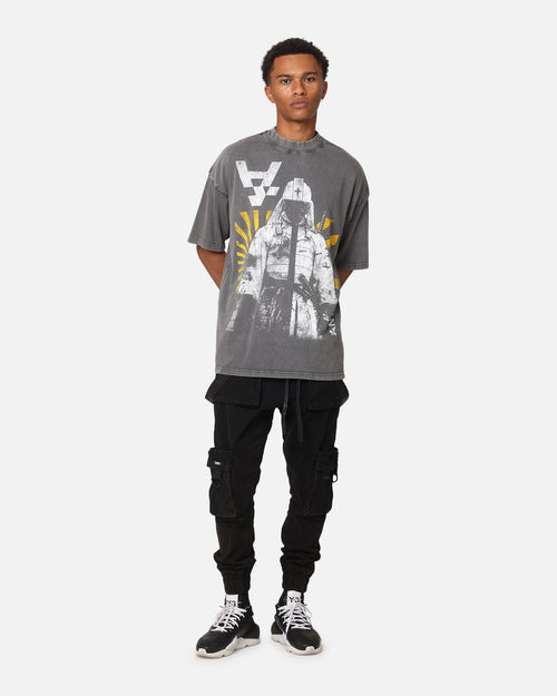 The Anti Order Legion Mock Neck T-Shirt Washed Charcoal