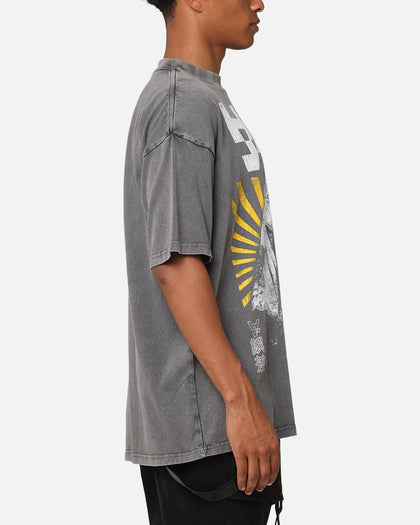 The Anti Order Legion Mock Neck T-Shirt Washed Charcoal