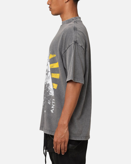 The Anti Order Legion Mock Neck T-Shirt Washed Charcoal