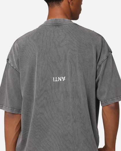 The Anti Order Legion Mock Neck T-Shirt Washed Charcoal