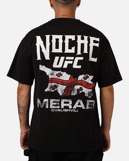 UFC By Culture Kings Merab Dvalishvili Noche T-Shirt Black Acidwash