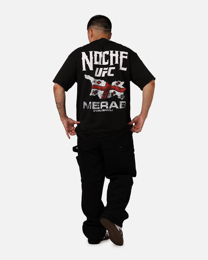 UFC By Culture Kings Merab Dvalishvili Noche T-Shirt Black Acidwash