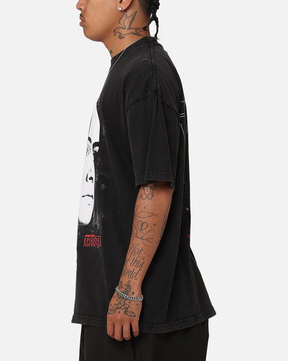 Star Wars Episode II Queen Vintage T-Shirt Black Acidwash