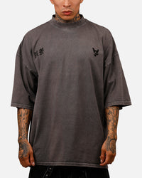 The Anti Order Oni Mockneck T-Shirt Washed Charcoal
