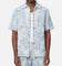 XXIII Denim Jacquard Button Up Shirt Pacific Blue