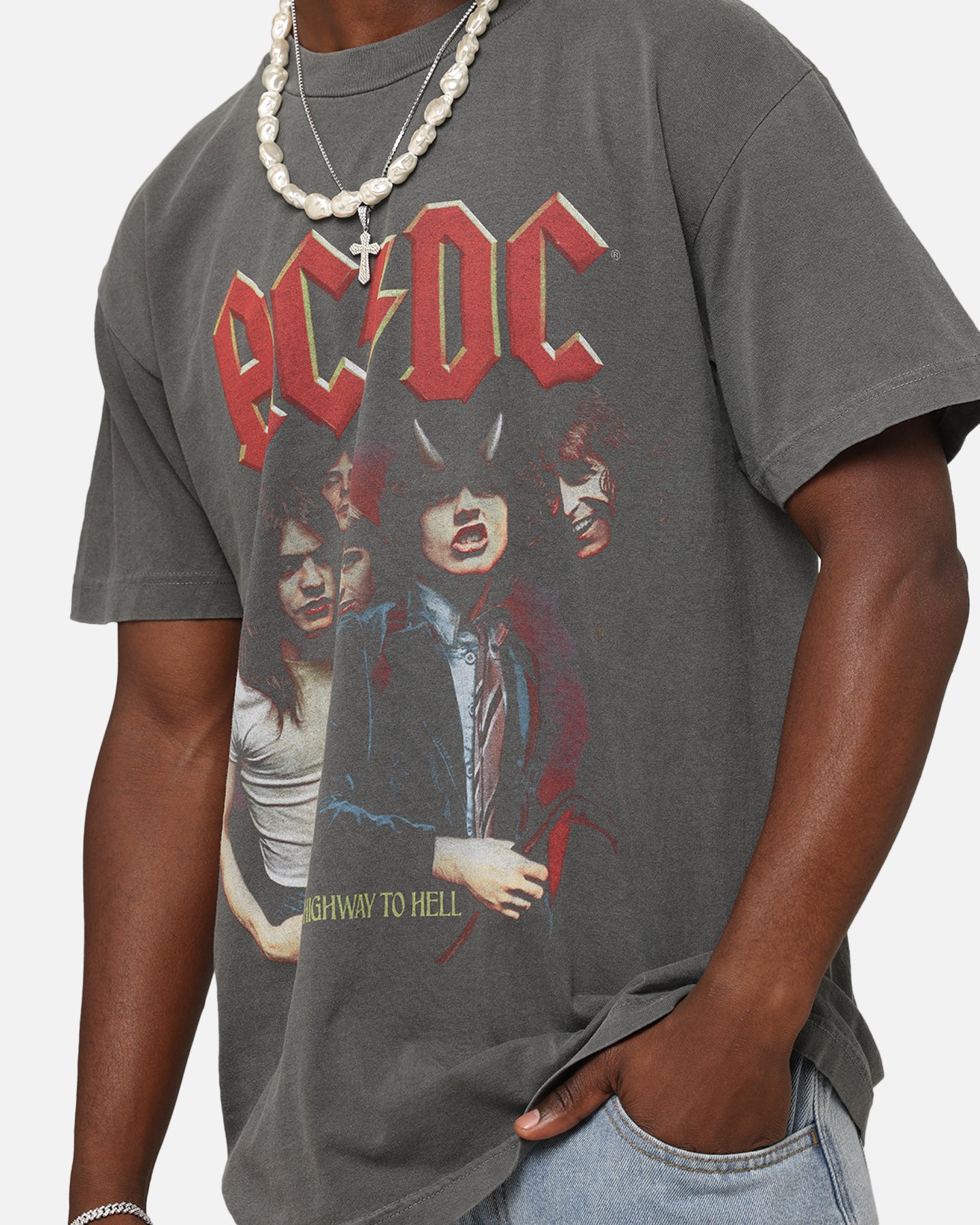 AC/DC Highway To Hell T-Shirt Faded Black | Culture Kings US