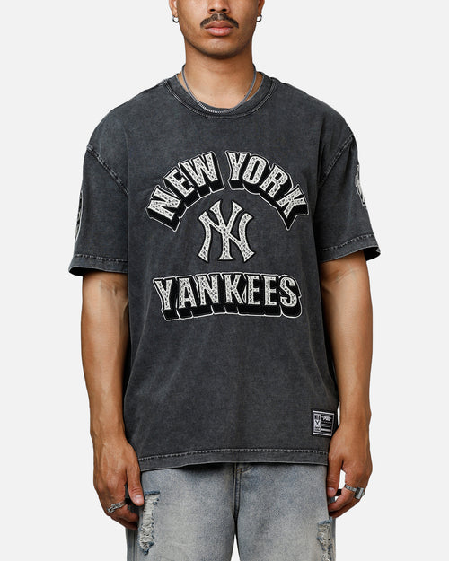 Pro Standard New York Yankees Raffia T-Shirt Black Acidwash