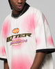 Loiter Motorway Sport T-Shirt Off White/Pink