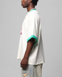 Loiter Western Front Ringer T-Shirt White/Green