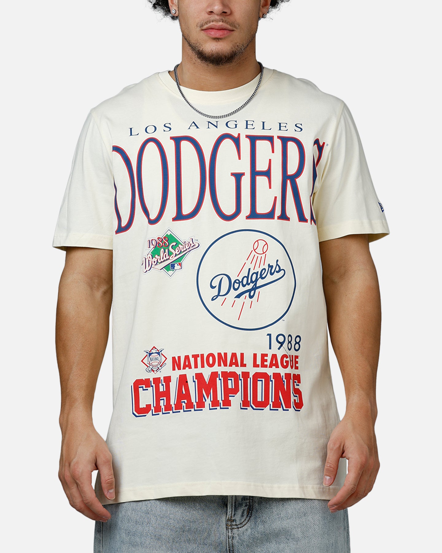 New Era Los Angeles Dodgers 1988 Vintage Champs T-Shirt White