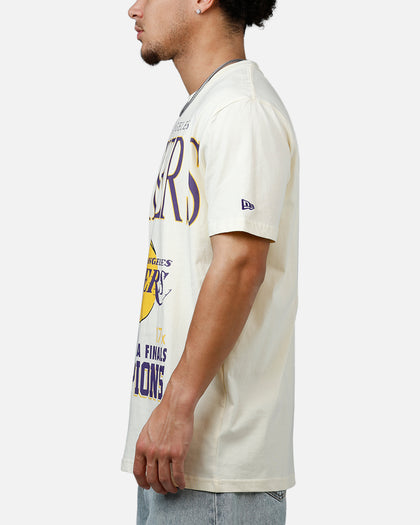 New Era Los Angeles Lakers Vintage Champs T-Shirt White