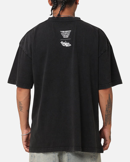 Goat Crew X Teenage Mutant Ninja Turtles Raphael X Sofles Vintage T-Shirt Black Acidwash