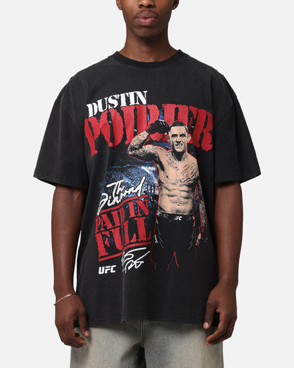UFC By Culture Kings Dustin Poirier Paid In Full Vintage Heavy T-Shirt Vintage Black