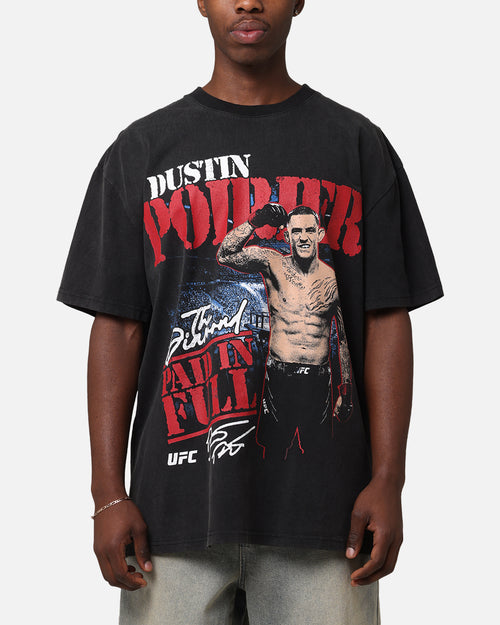 UFC By Culture Kings Dustin Poirier Paid In Full Vintage Heavy T-Shirt Vintage Black