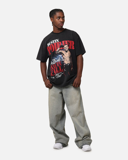 UFC By Culture Kings Dustin Poirier Paid In Full Vintage Heavy T-Shirt Vintage Black