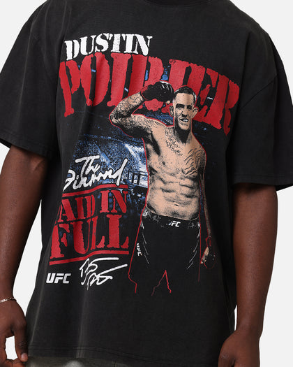 UFC By Culture Kings Dustin Poirier Paid In Full Vintage Heavy T-Shirt Vintage Black