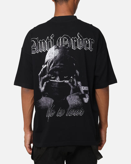 The Anti Order Balaclava Mock Neck T-Shirt Black