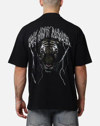 The Anti Order Tiger Mock Neck T-Shirt Black