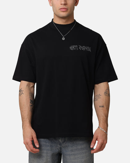 The Anti Order Tiger Mock Neck T-Shirt Black