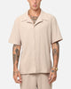 XXIII Pleated Button Up Shirt Tan