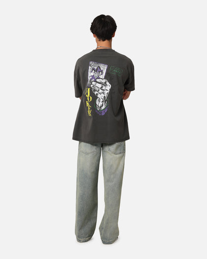 American Thrift X DC Batman The Joker Harley Hoax Heavy T-Shirt Black Wash