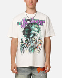 American Thrift X DC Batman The Joker Rings Heavy T-Shirt Off White