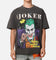 American Thrift X DC Batman The Joker Vote For Me Heavy T-Shirt Black Wash