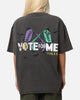 American Thrift X DC Batman The Joker Vote For Me Heavy T-Shirt Black Wash