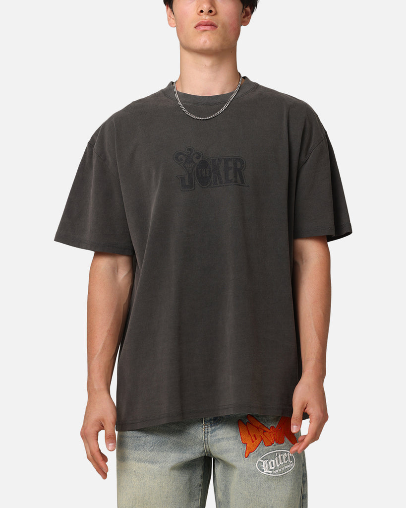 Joker Adult Unisex Acid Wash Playing Card T-Shirt DC main image 0